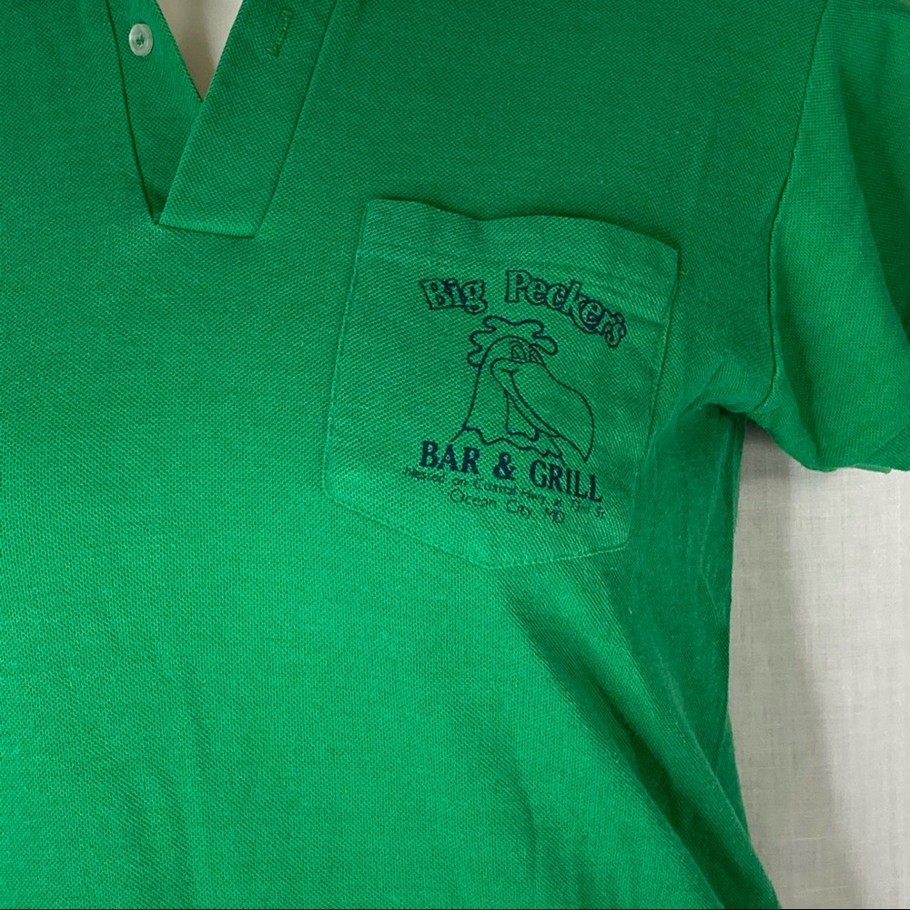 Big Peckers Bar Grill Polo Shirt Vtg Ocean City MD - Picture 7 of 12